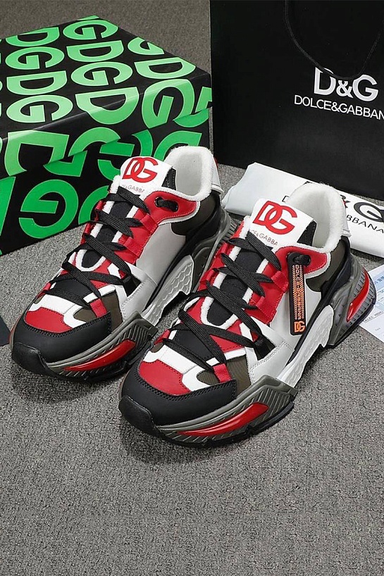 Мужские кроссовки Dolce & Gabbana Airmaster - White / Red