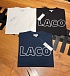Мужская белая футболка Lacoste logo-print