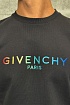 Мужской чёрный свитшот Givenchy multicolor logo