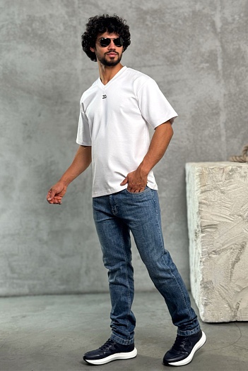 Белая оверсайз футболка Dolce&Gabbana logo-plaque   