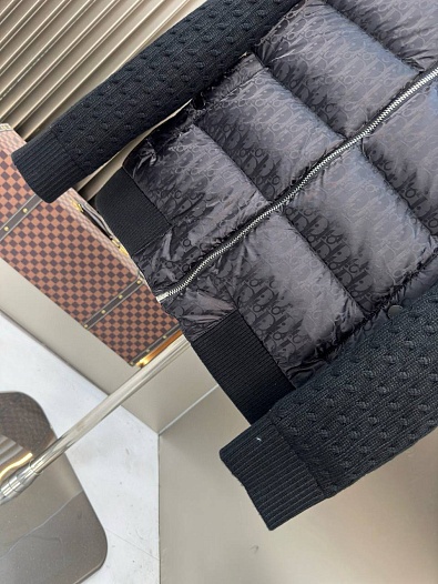 Вязаная куртка чёрного цвета Dior monogram   