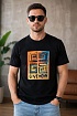 Мужская чёрная футболка Givenchy 4G logo print