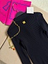 Женское поло с длинным рукавом Schiaparelli premium - Black