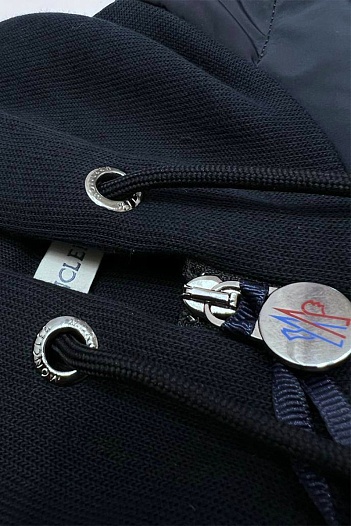 Мужская куртка Moncler тёмно-синего цвета   