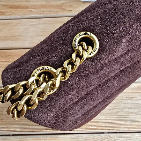 Замшевая сумка Yves Saint Laurent 32x23 см