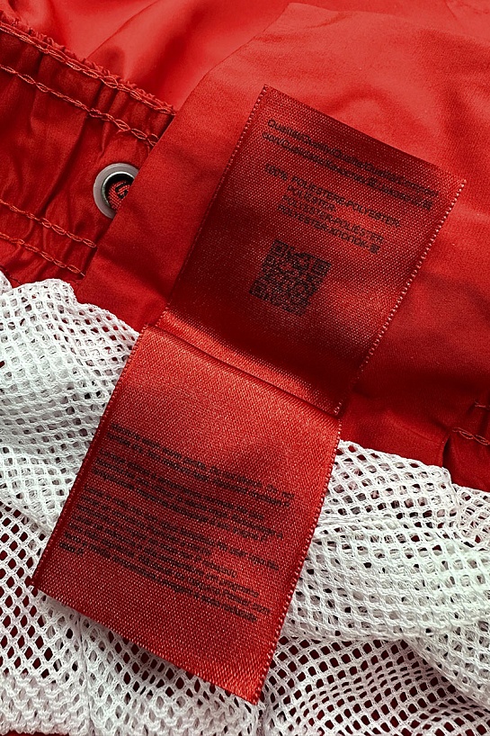 Мужские красные шорты Hugo Boss logo-print