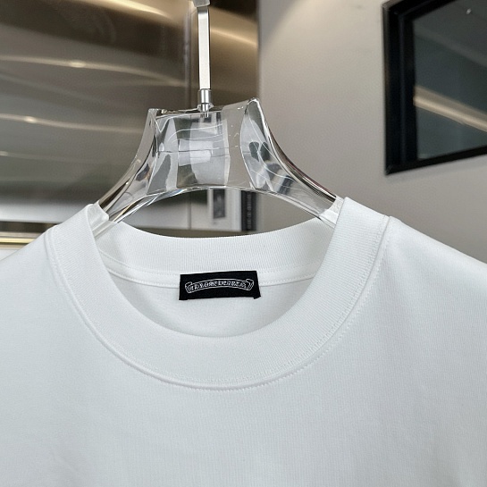 Белая оверсайз футболка Chrome Hearts Premium