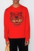 Красный мужской свитшот Kenzo Tiger Head embroidered