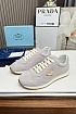 Женские замшевые кроссовки Prada Premium - Grey