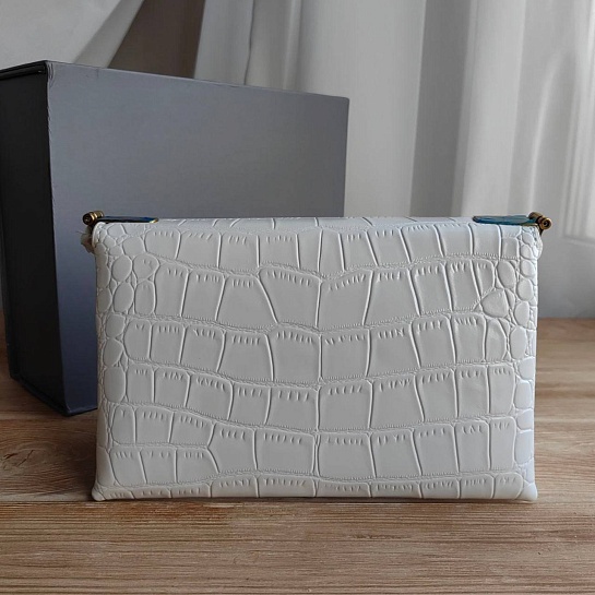 Кожаная сумка Balenciaga Triplet Crocodile-Effect 23x13 см