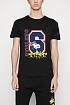 Мужская чёрная футболка Iceberg Snoopy