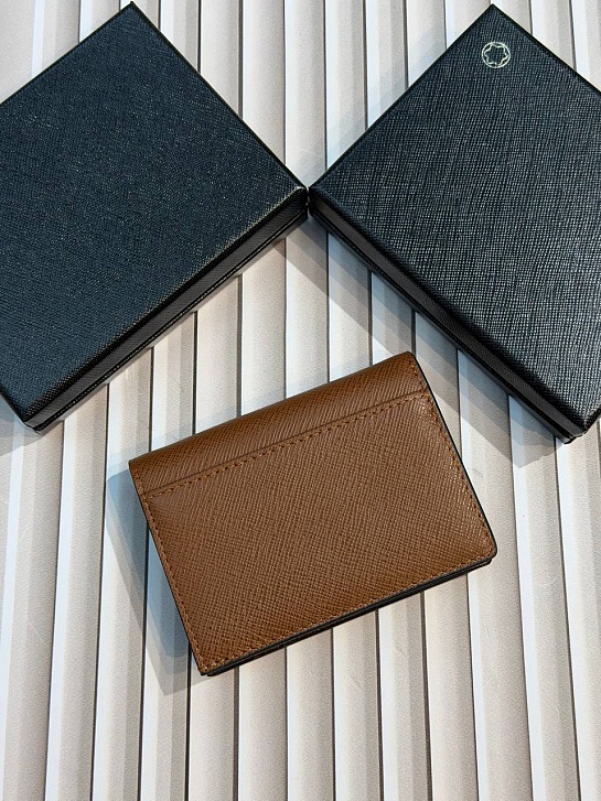 Кожаный кошелёк Montblanc Continental Sartorial premium 12x9.5x2 см