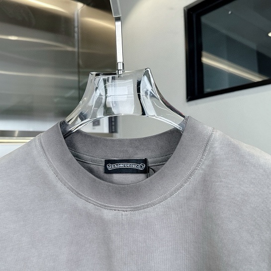 Бежевая оверсайз футболка Chrome Hearts Premium