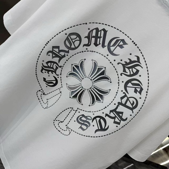 Белая оверсайз футболка Chrome Hearts Premium