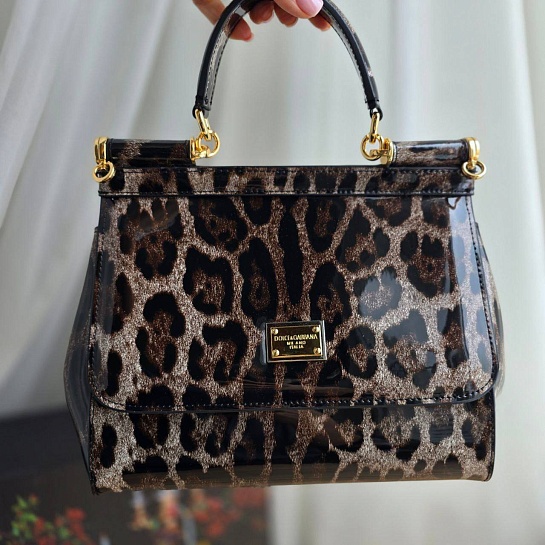 Кожаная сумка Dolce & Gabbana Sicily 25x23 см