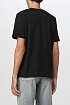 Мужская чёрная футболка Saint Laurent Paris logo-print