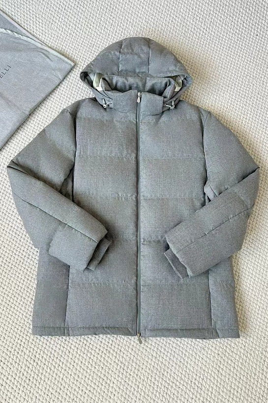 Мужской пуховик Brunello Cucinelli Premium - Grey