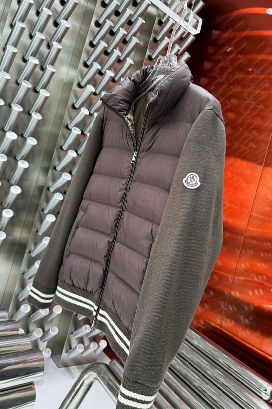 Куртка Moncler logo-applique - Brown