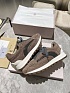 Женские замшевые кроссовки Brunello Cucinelli Monili Premium - Brown