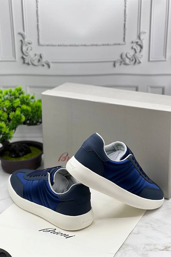Мужские кроссовки Brioni синего цвета