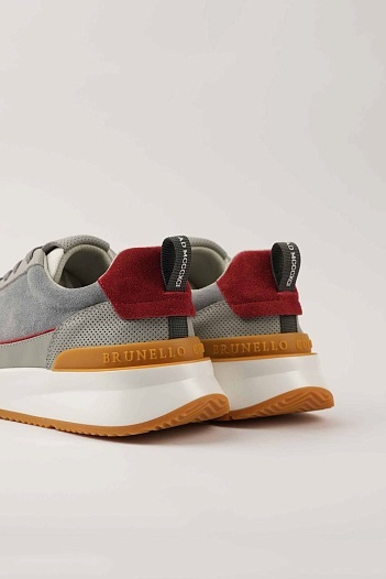 Мужские кроссовки Brunello Cucinelli серого цвета   
