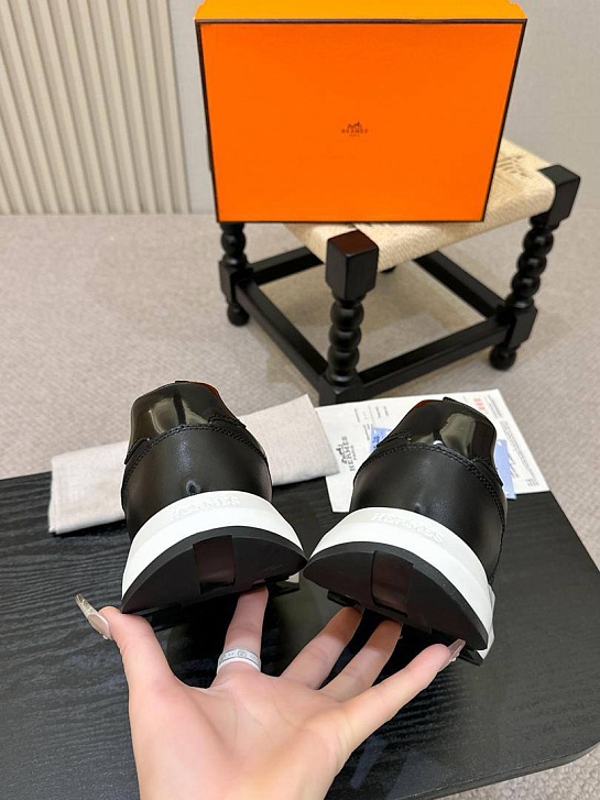 Мужские кожаные кроссовки Hermes