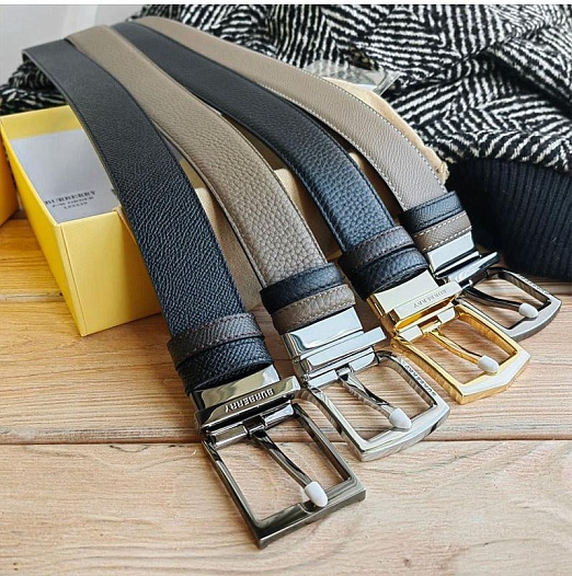 Кожаный ремень Burberry (длина 105 / 110 см)   