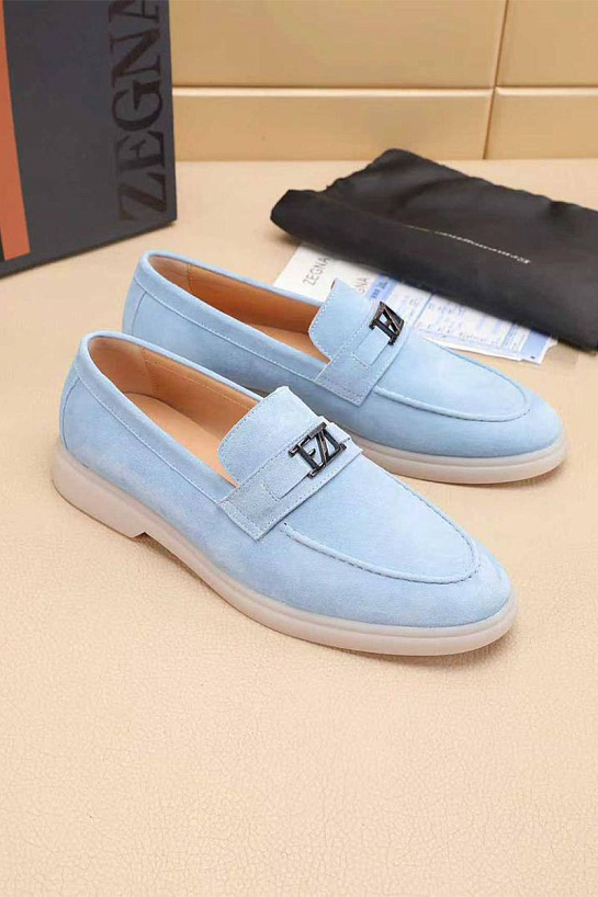 Мужские замшевые лоферы Ermenegildo Zegna