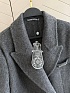 Женское шерстяное пальто пиджак Chrome Hearts Premium - Grey