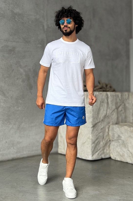 Белая футболка Dolce & Gabbana Milano Italia logo-embossed