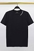 Чёрная футболка Emporio Armani logo-embroidered