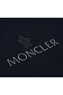 Мужская белая футболка Moncler logo-patch
