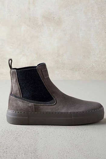 Женские замшевые ботинки Brunello Cucinelli Premium - Grey   