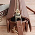 Кожаная сумка Versace Jeans Conture 22x15 см - Brown