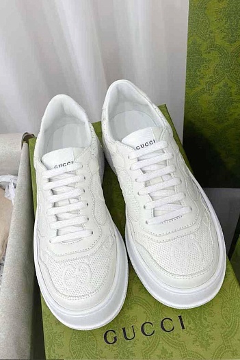 Женские кроссовки Gucci GG Chunky B - White   