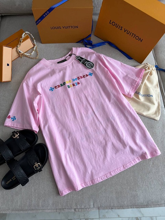 Женская оверсайз футболка Chrome Hearts premium