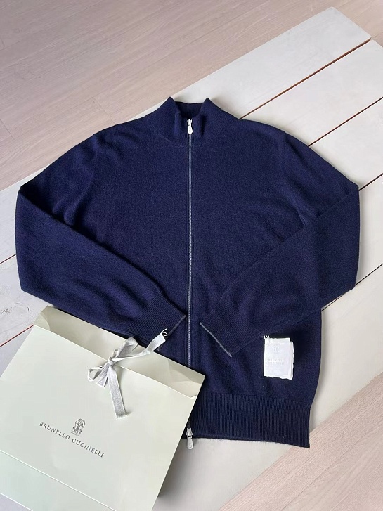 Кашемировый свитер Brunello Cucinelli Premium - Dark Blue