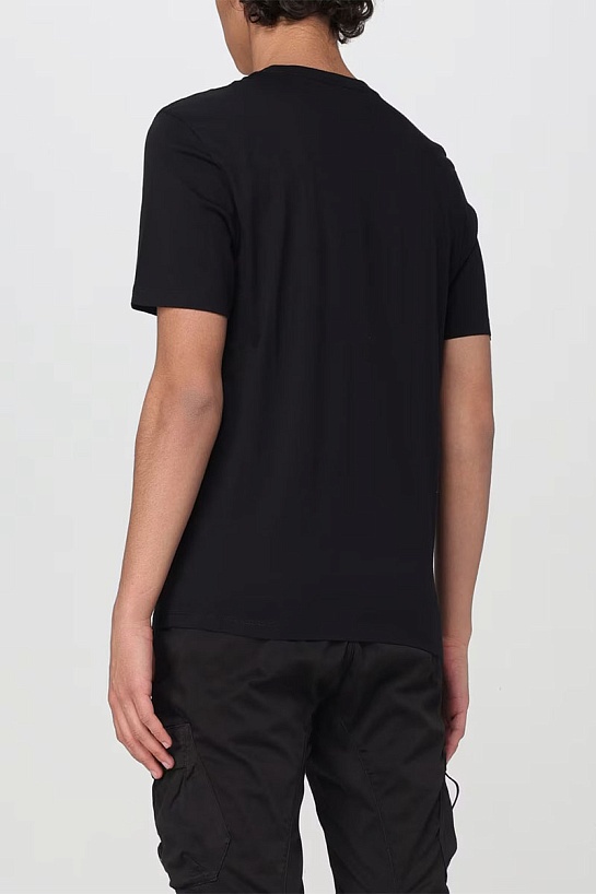 Мужская чёрная футболка Saint Laurent