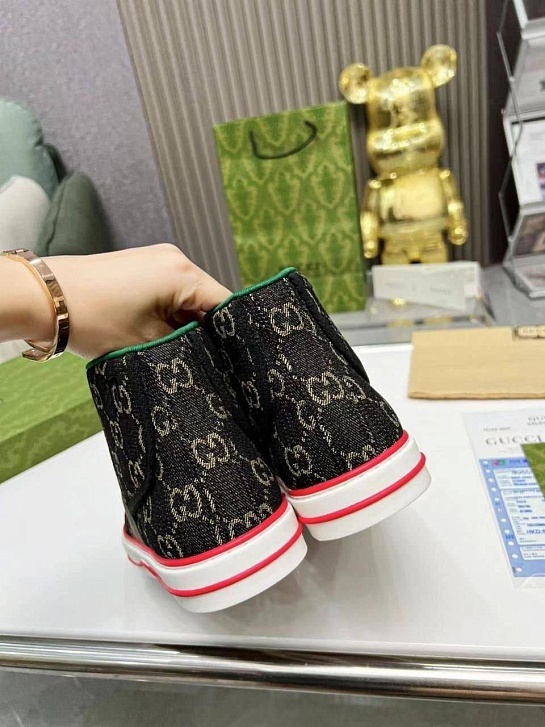 Мужские кроссовки Gucci Tennis 1977 high-top - Black