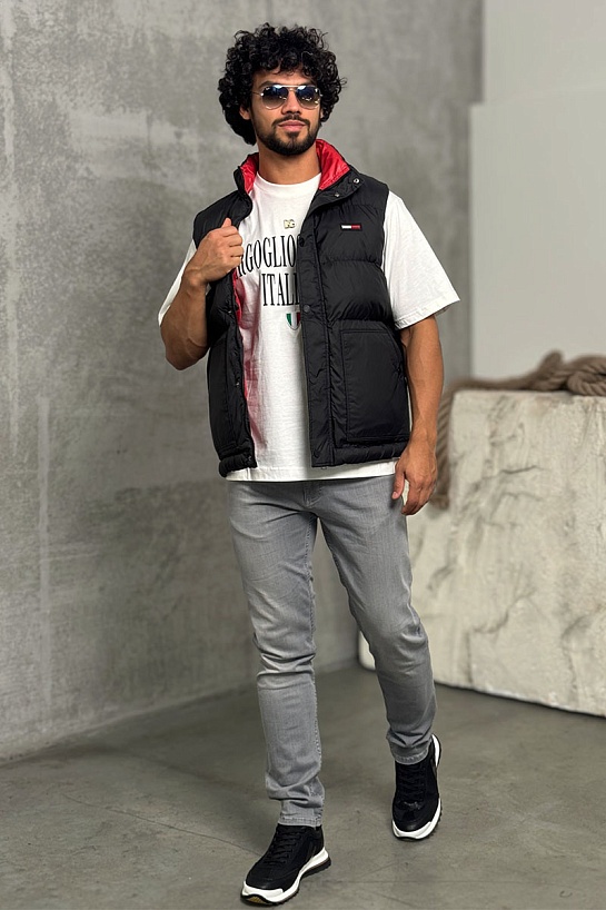 Мужской чёрный жилет Tommy Hilfiger