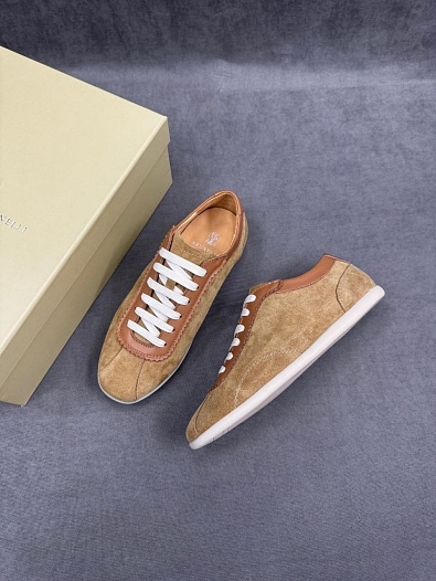 Мужские замшевые кроссовки Brunello Cucinelli   