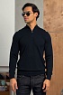 Тёмно-синий джемпер Loro Piana Zip Neck