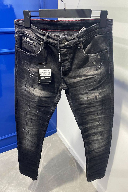 Мужские чёрные джинсы Dsquared2