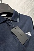 Поло цвета антрацит Prada Milano