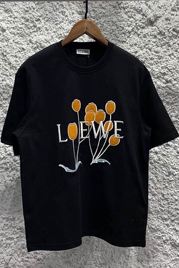 Чёрная оверсайз футболка Loewe   