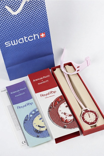 Часы Audemars Piguet x Swatch "Royal Pop" Otto Rosso premium   