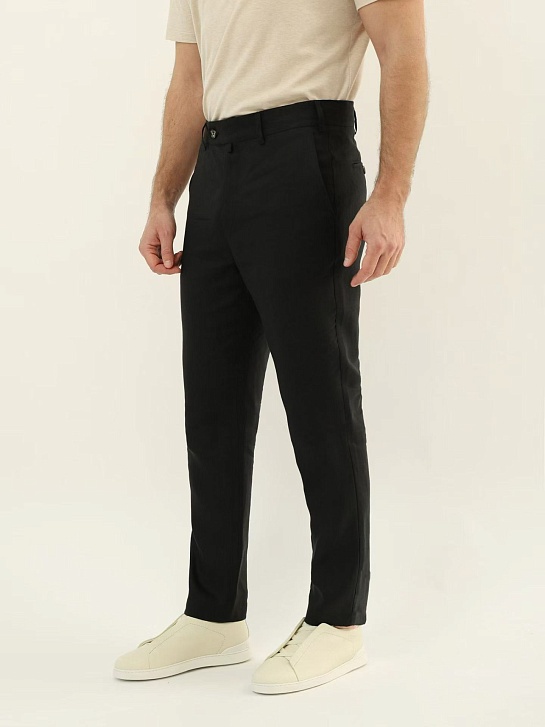 Мужские чёрные брюки Loro Piana premium