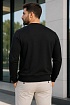 Мужской чёрный свитшот Emporio Armani 7 logo-print