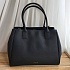 Кожаная сумка Tote 37x29 см - Black