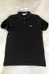 Мужское чёрное поло Lacoste Classic Fit